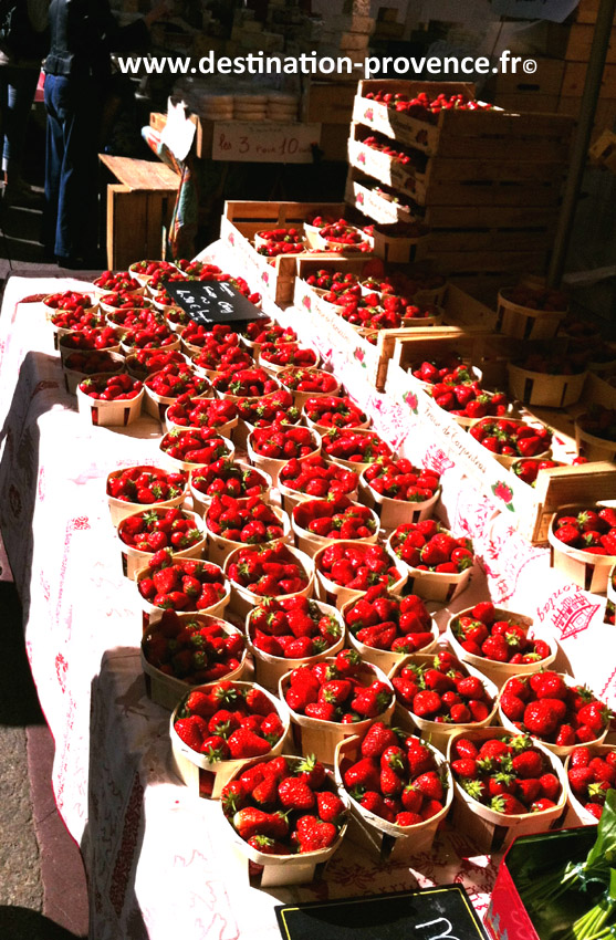 Marché de fraises